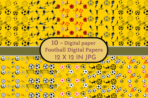 Download Football Digital Papers Patterns - Football Collection