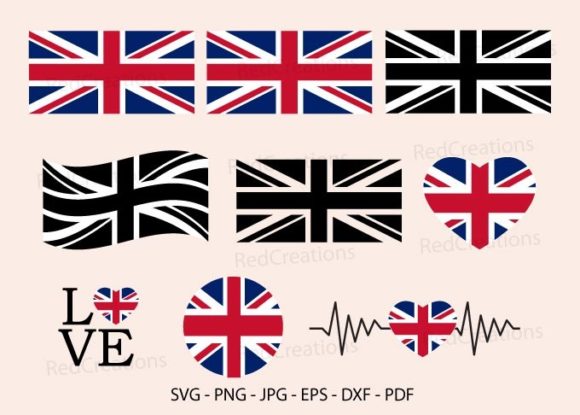 Download UK Flag SVG Bundle, United Kingdom Flag - United Collection