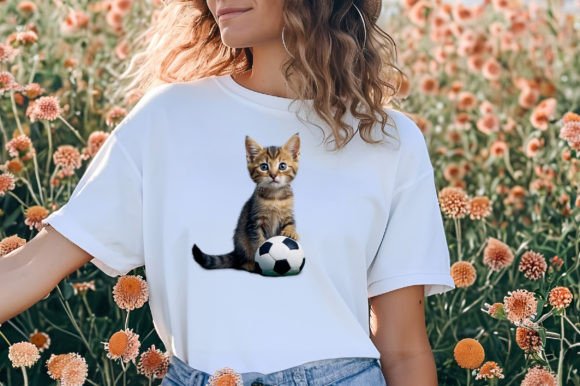 Download Cat Playing Football Clipart PNG - Football Collection