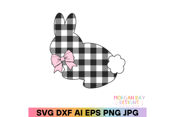 Download Buffalo Plaid Easter Bunny SVG - Svg Collection