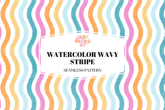 Download Summer Wavy Stripes Pattern - Wavy Collection
