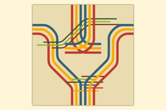Download Retro Rainbow Stripes Soft Pattern - Retro Collection