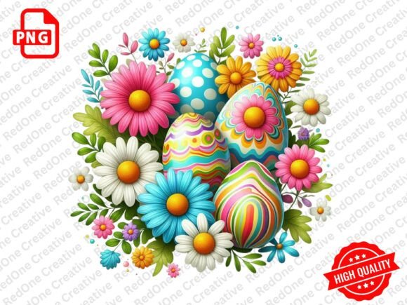 Download Groovy Retro Easter Clipart PNG - Retro Collection