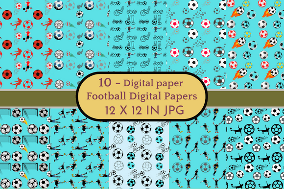 Download Football Digital Papers Patterns - Football Collection
