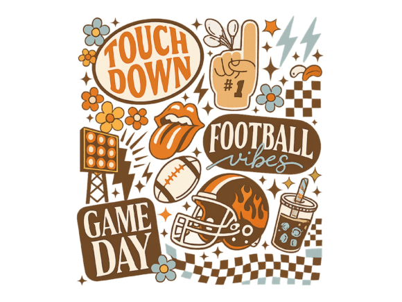 Download Vintage Football Game Day Touchdown - Premium Resources