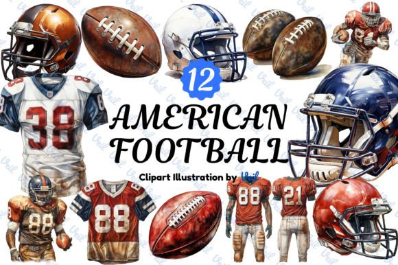 Download American Football Clipart Bundle - Football Collection