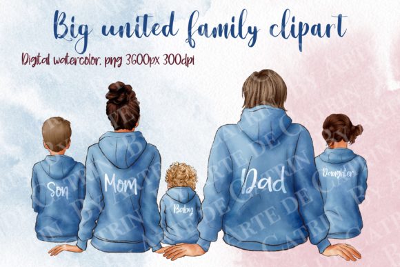 Download Big United Family Clipart, in Hoodies - United Collection