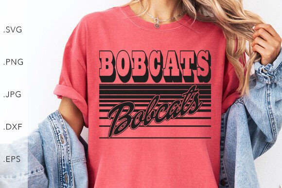 Download Bobcats Vintage Lines SVG DXF JPG PNG - Svg Collection