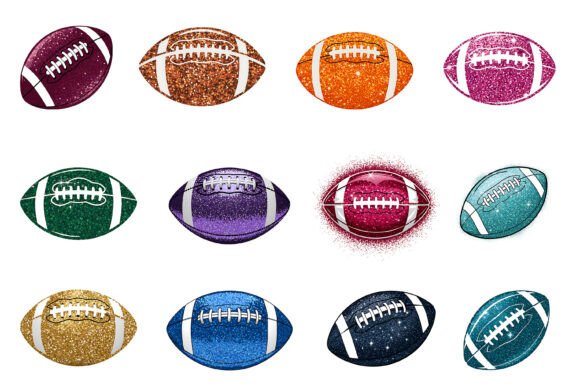 Download Glitter American Football PNG Bundle - Premium Bundle
