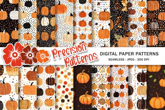 Download Polka Dots Pumpkin Digital Paper - Dots Collection
