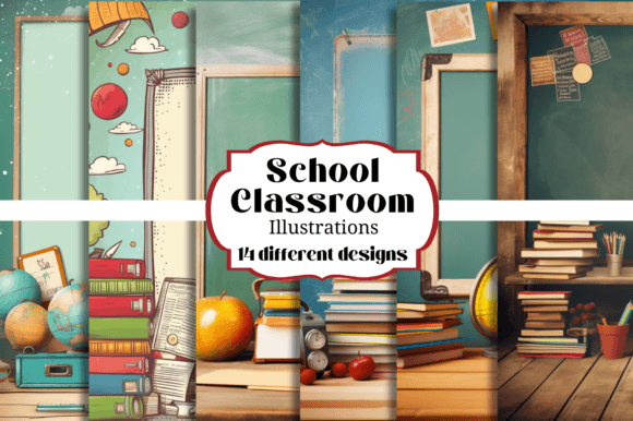 Download School Classroom Digital Backgrounds - Digital backgrounds Collection