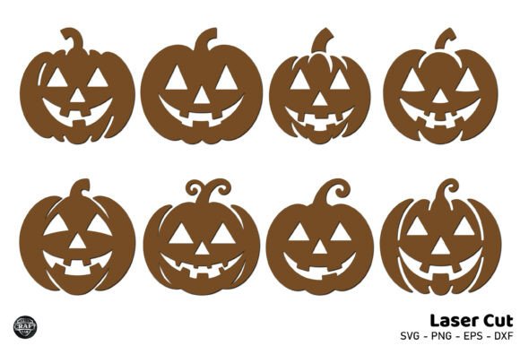 Download Pumpkin Jack O Lantern Laser Cut SVG Set - Svg Collection