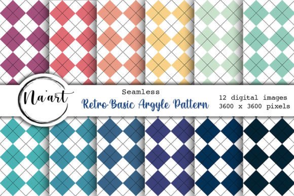 Download Retro-Basic Argyle Pattern - Retro Collection
