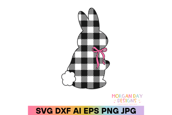 Download Buffalo Plaid Easter Bunny SVG - Svg Collection