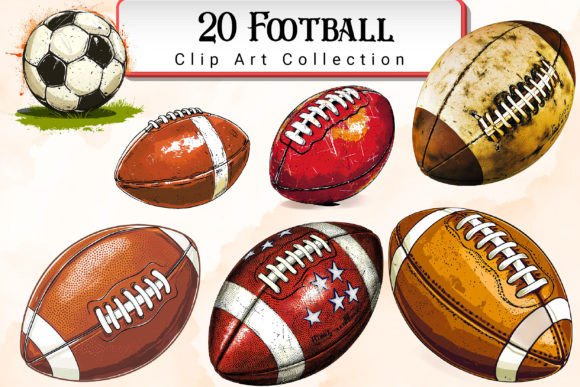 Download Football Clipart Bundle - Football Collection