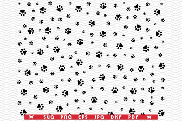 Download SVG Dog Footprints, Seamless Wallpaper - Svg Collection