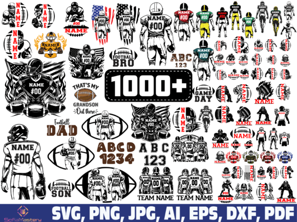 Download Football Player Svg, Football Name Svg - Premium Resources