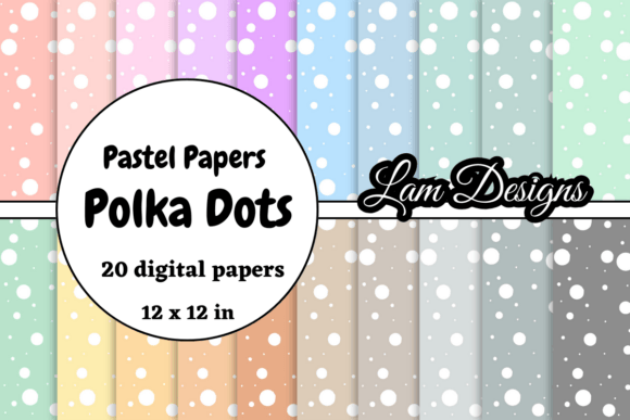 Download Hand-drawn Polka Dots Digital Papers - Dots Collection