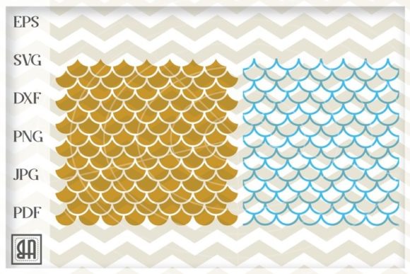 Download Mermaid Pattern Svg, Mermaid Scale Svg - Svg Collection