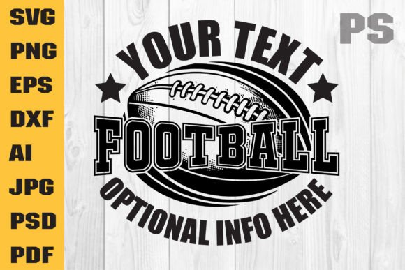 Download Football Logo SVG, Customizable - Premium Bundle