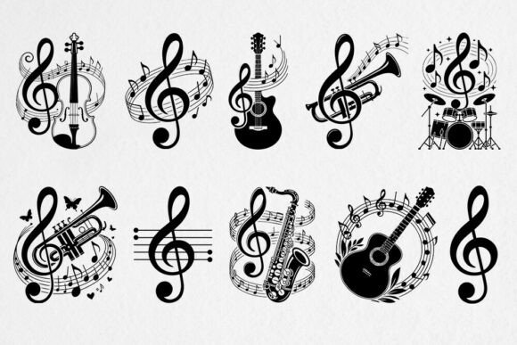 Download Music Notes SVG Bundle - Svg Collection