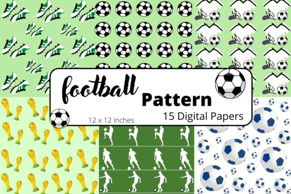 Download Football Pattern Digital Papers - Football Collection