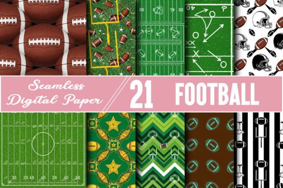 Download Football Digital Papers Patterns - Football Collection