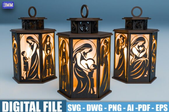 Download Mother and Child SVG Lantern - Svg Collection