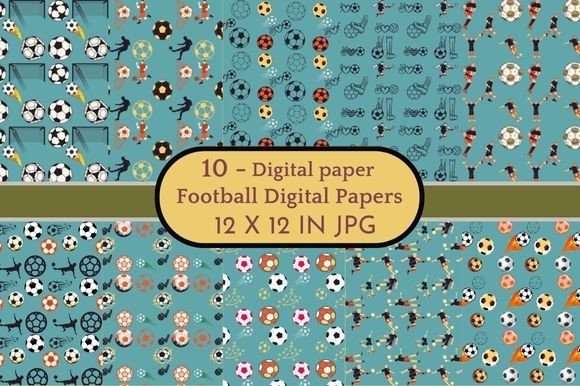 Download Football Digital Papers Patterns - Football Collection