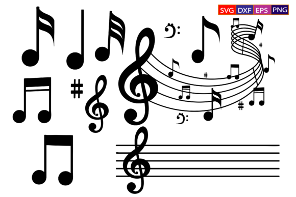 Download Music Notes SVG,music Keys Bundle - Svg Collection
