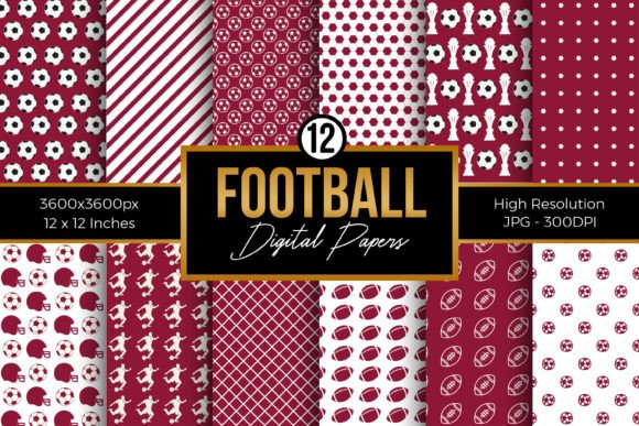 Download Football Digital Papers Pattern - Football Collection