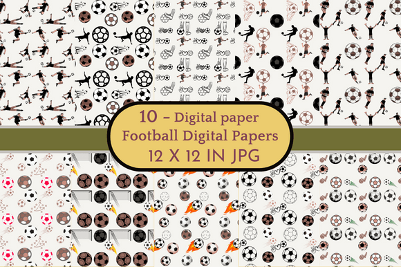Download Football Digital Papers Patterns - Football Collection